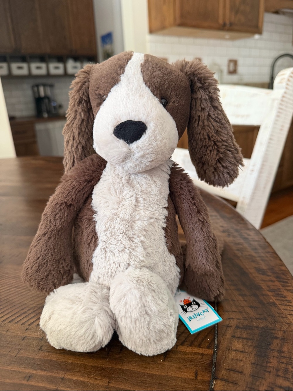 AUTHENTIC Jellycat ORIGINAL BASHFUL FUDGE PUPPY New BNWT Medium Dog Plush Brown